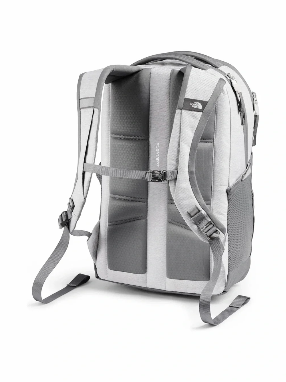 The North Face Jester Backpack in Light Gray and Gray Accents